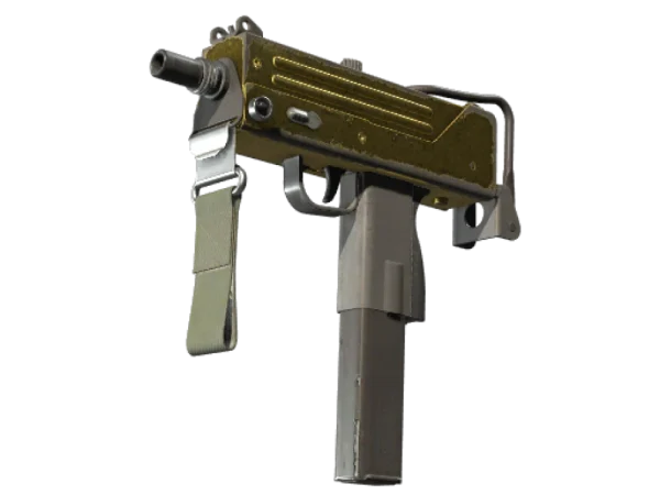 MAC-10 | Gold Brick (Battle-Scarred)