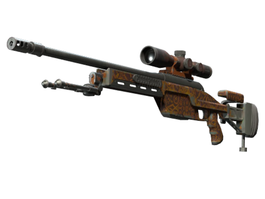 SSG 08 | Orange Filigree (Well-Worn)
