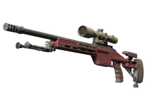 SSG 08 | Red Stone (Well-Worn)