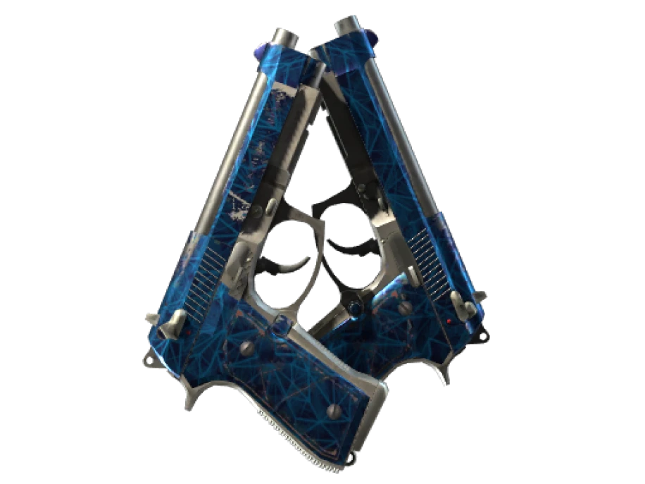 Souvenir Dual Berettas | Cobalt Quartz (Field-Tested)