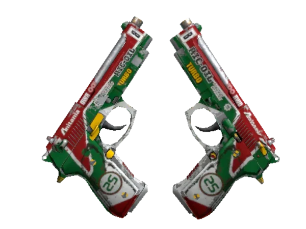 Souvenir Dual Berettas | Twin Turbo (Battle-Scarred)