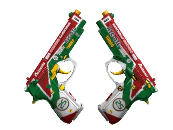 Souvenir Dual Berettas | Twin Turbo (Well-Worn)