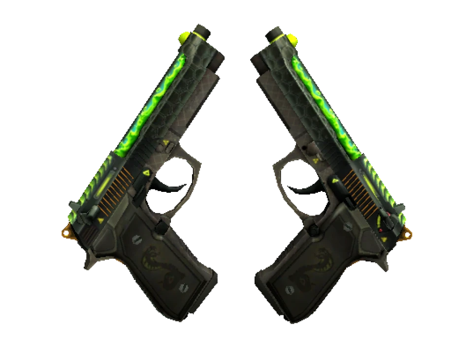 StatTrak™ Dual Berettas | Cobra Strike (Minimal Wear)