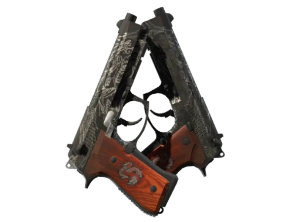 StatTrak™ Dual Berettas | Dualing Dragons (Factory New)