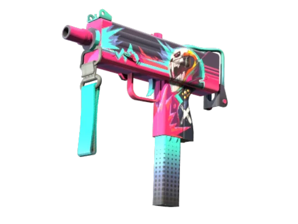 StatTrak™ MAC-10 | Neon Rider (Minimal Wear)