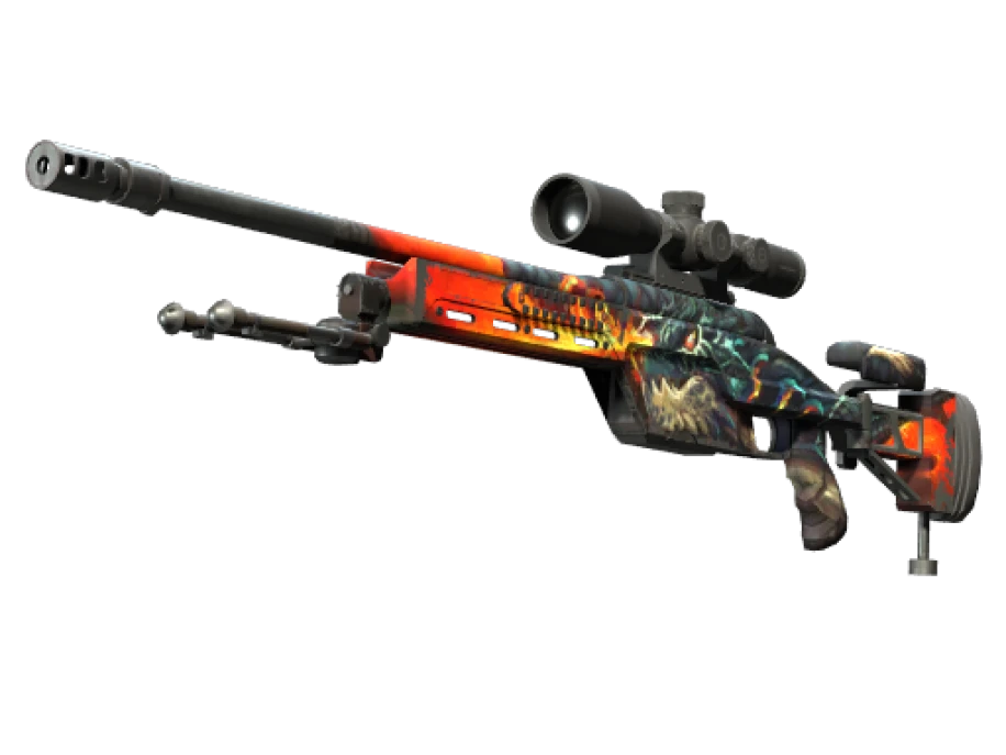 StatTrak™ SSG 08 | Dragonfire (Field-Tested)