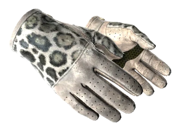 ★ Driver Gloves | Snow Leopard (Well-Worn)