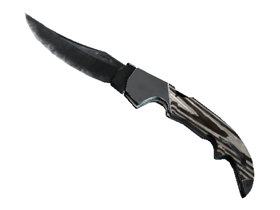 ★ Falchion Knife | Black Laminate (Factory New)