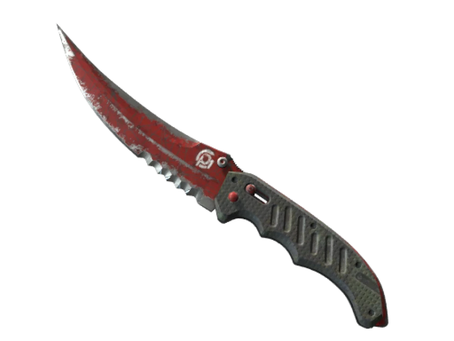 ★ Flip Knife | Crimson Web (Battle-Scarred)