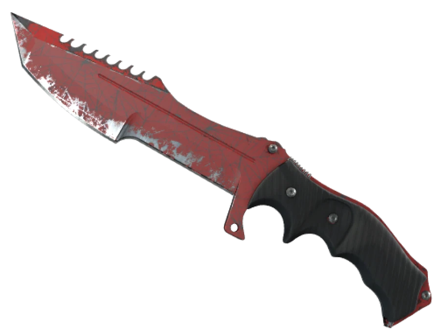 ★ Huntsman Knife | Crimson Web (Well-Worn)