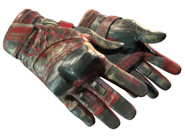 ★ Moto Gloves | Blood Pressure (Battle-Scarred)
