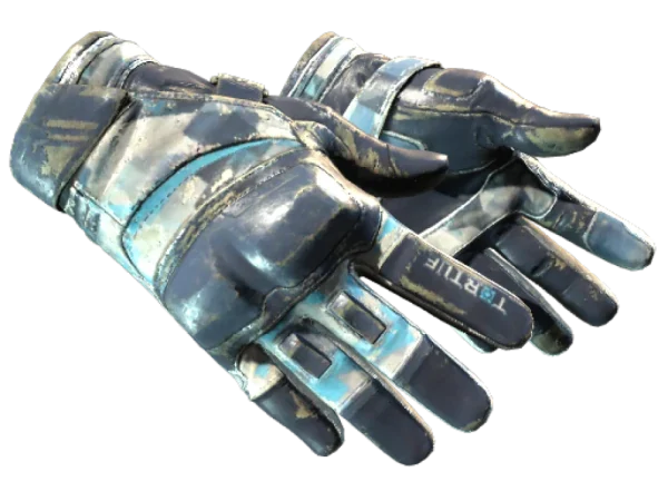 ★ Moto Gloves | Cool Mint (Battle-Scarred)