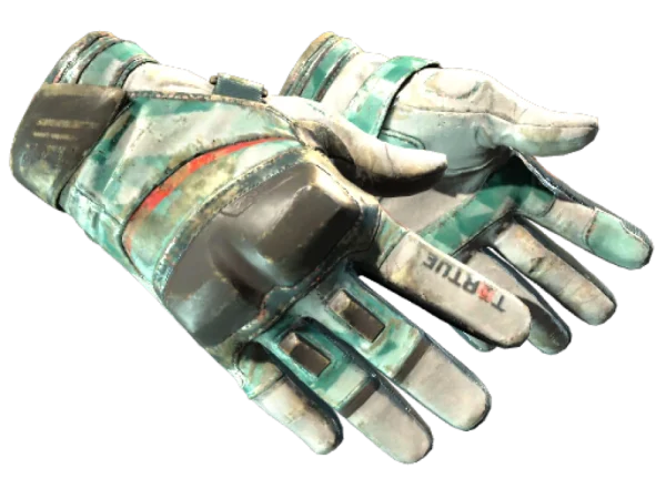 ★ Moto Gloves | Spearmint (Battle-Scarred)