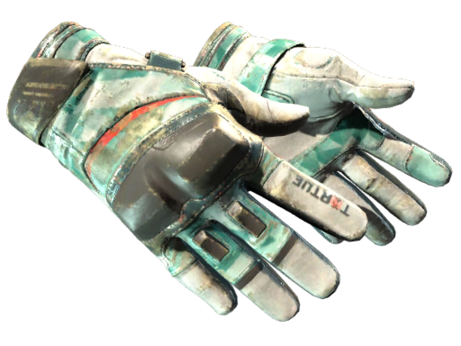 ★ Moto Gloves | Spearmint (Battle-Scarred)