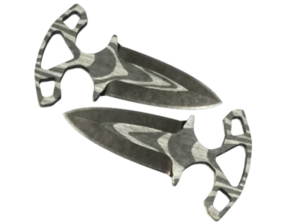 ★ Shadow Daggers | Black Laminate (Battle-Scarred)