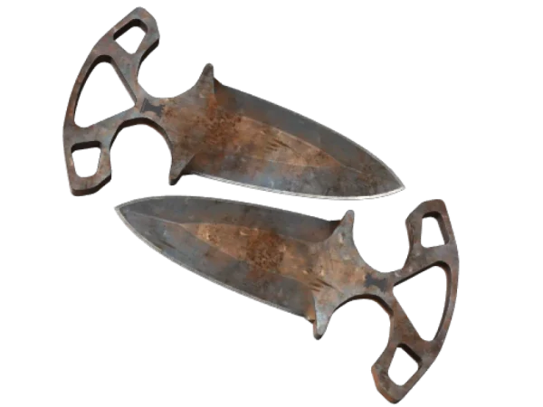 ★ Shadow Daggers | Rust Coat (Battle-Scarred)