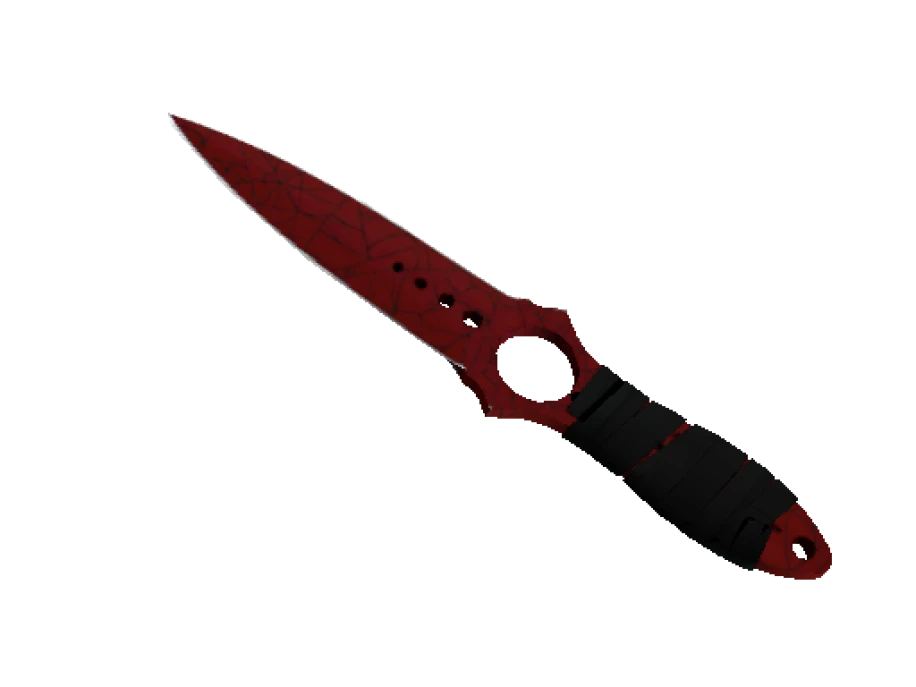 ★ Skeleton Knife | Crimson Web (Well-Worn)