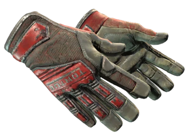★ Specialist Gloves | Crimson Web (Battle-Scarred)