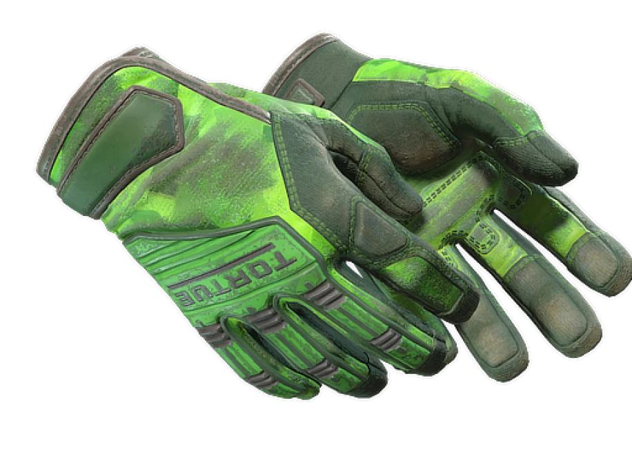 ★ Specialist Gloves | Lime Polycam (Battle-Scarred)