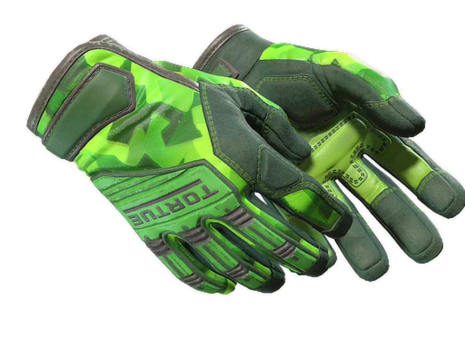 ★ Specialist Gloves | Lime Polycam (Well-Worn)