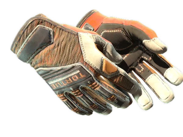 ★ Specialist Gloves | Tiger Strike (Well-Worn)