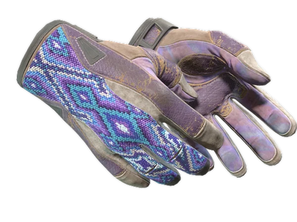 ★ Sport Gloves | Violet Beadwork (Battle-Scarred)