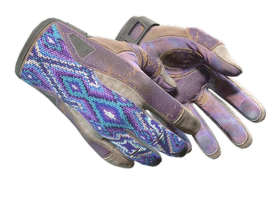 ★ Sport Gloves | Violet Beadwork (Battle-Scarred)