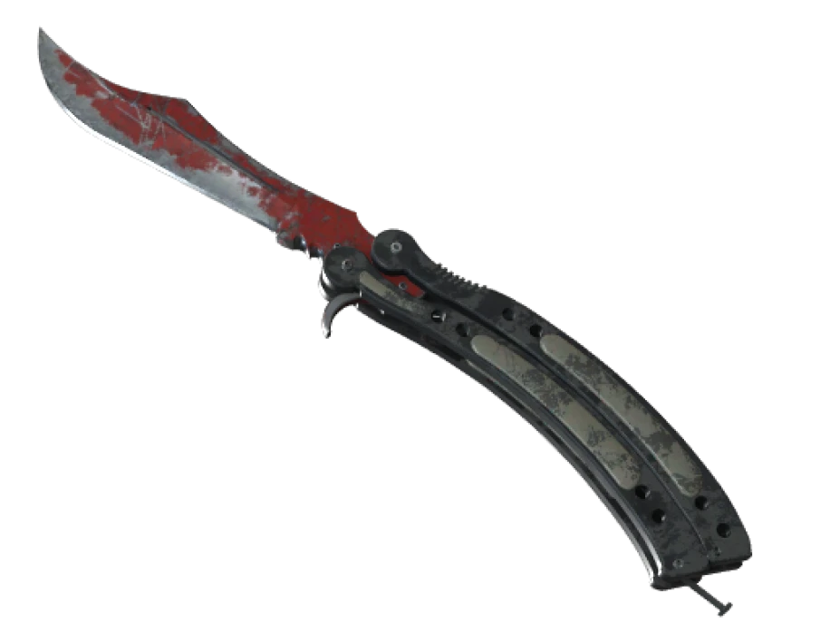 ★ StatTrak™ Butterfly Knife | Crimson Web (Battle-Scarred)