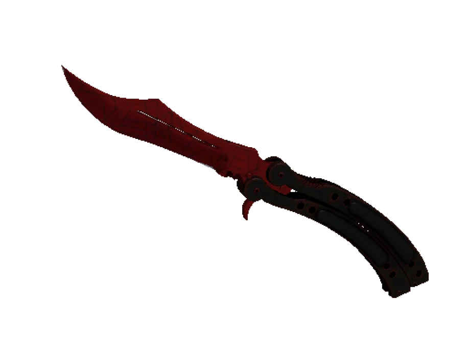 ★ StatTrak™ Butterfly Knife | Crimson Web (Minimal Wear)