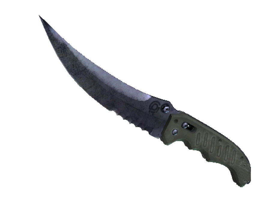 ★ StatTrak™ Flip Knife | Blue Steel (Well-Worn)