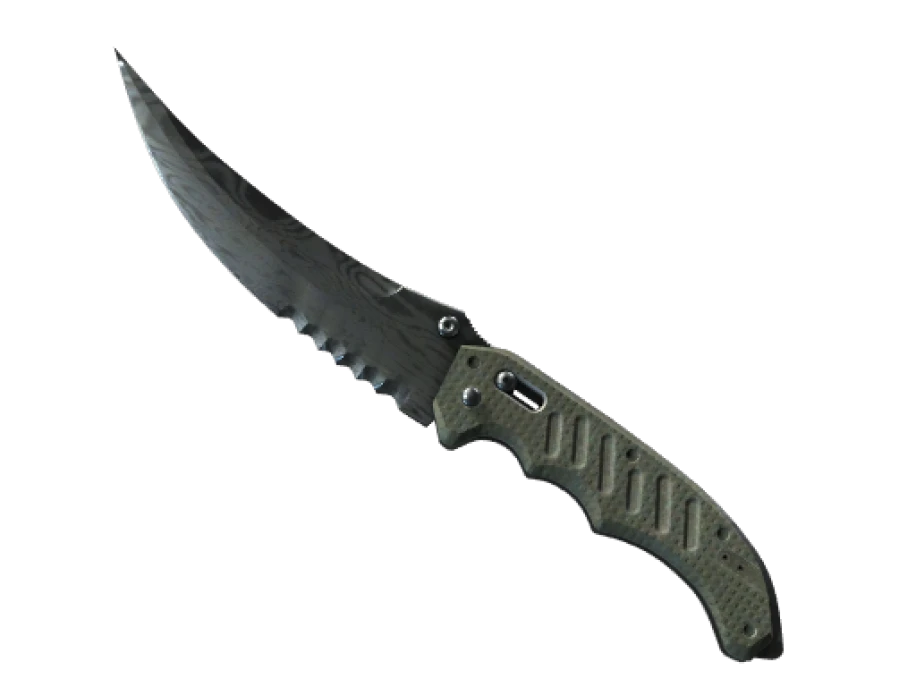 ★ StatTrak™ Flip Knife | Damascus Steel (Battle-Scarred)