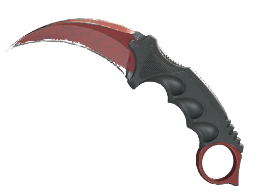 ★ StatTrak™ Karambit | Crimson Web (Well-Worn)