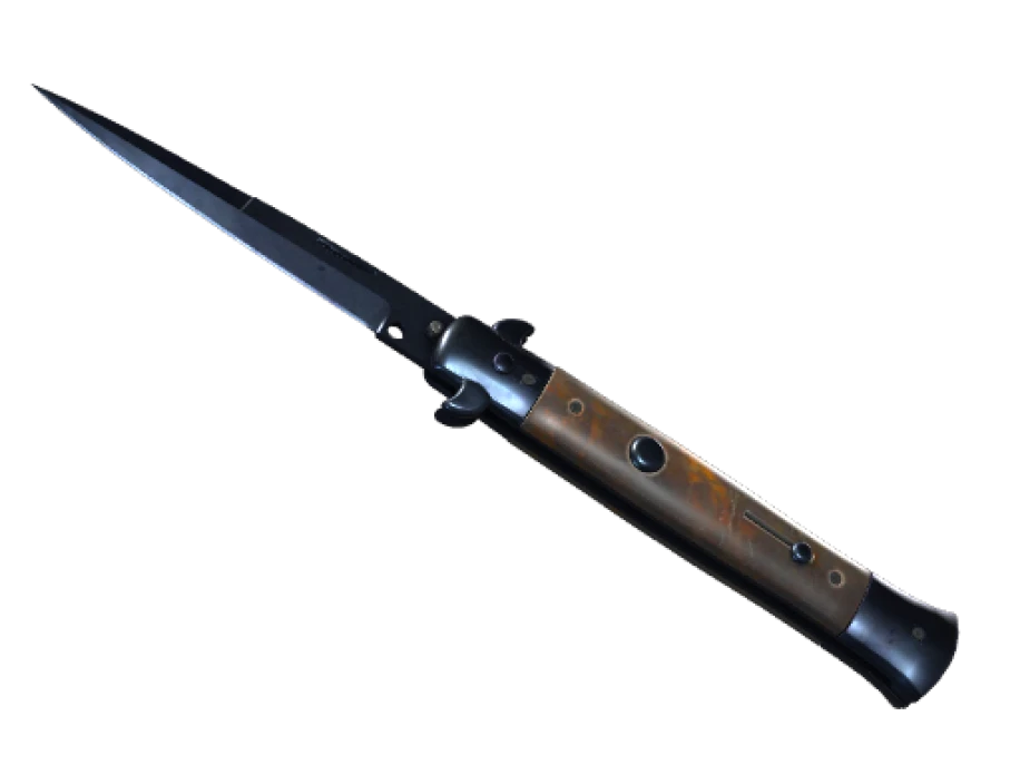 ★ StatTrak™ Stiletto Knife | Blue Steel (Battle-Scarred)