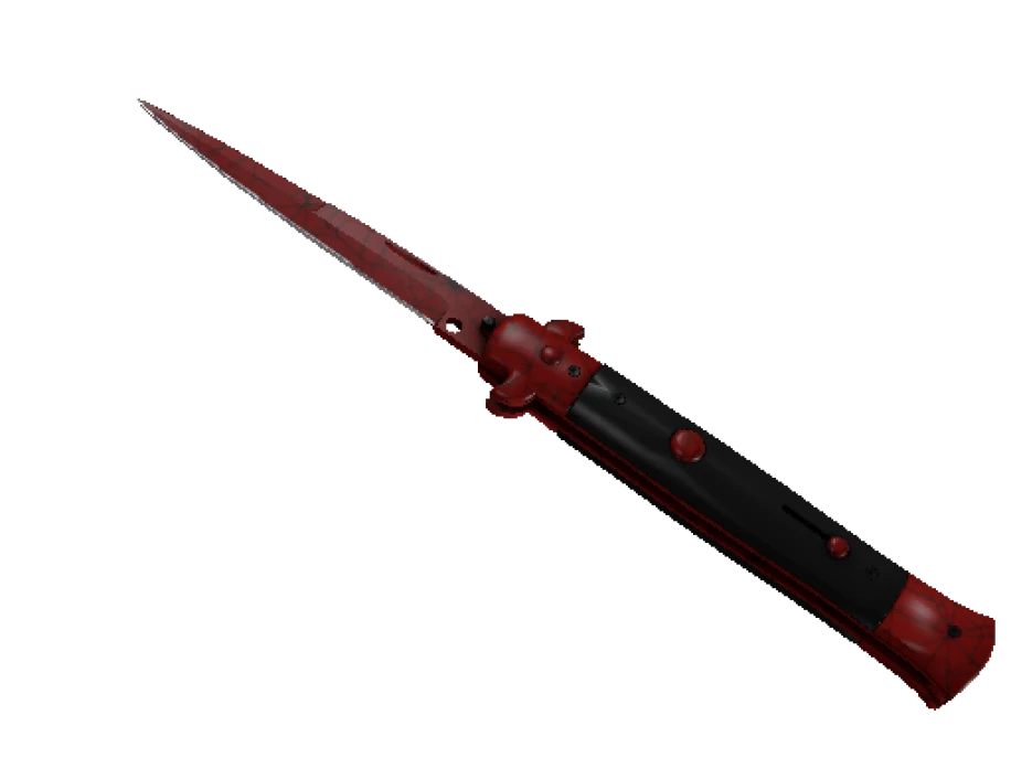★ StatTrak™ Stiletto Knife | Crimson Web (Minimal Wear)