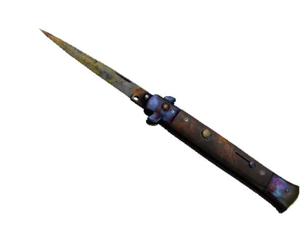 ★ Stiletto Knife | Case Hardened (Battle-Scarred)