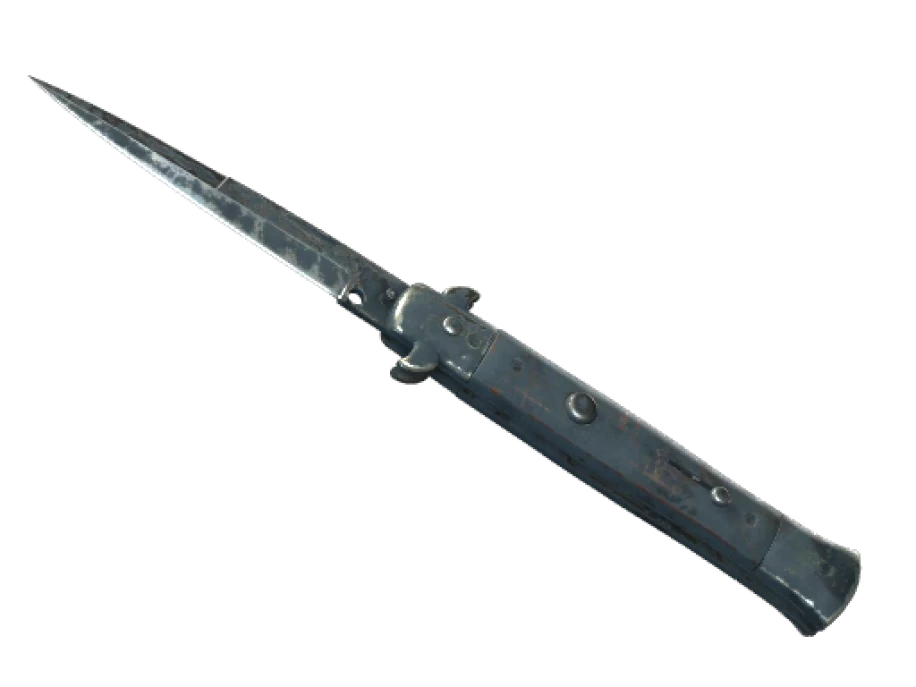 ★ Stiletto Knife | Night Stripe (Battle-Scarred)