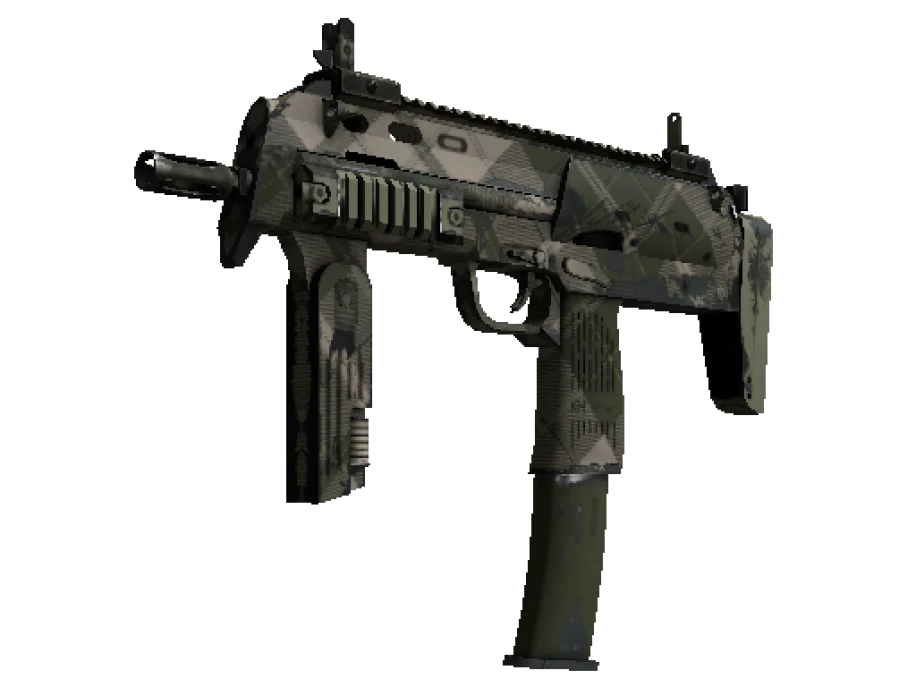 MP7 | Olive Plaid (Well-Worn)
