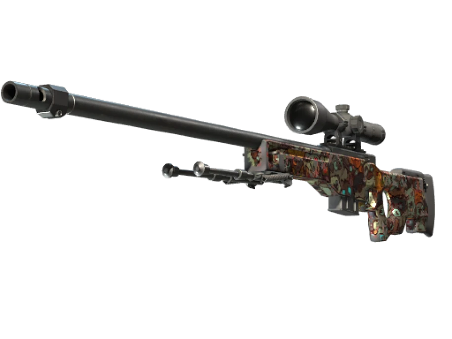 Souvenir AWP | PAW (Well-Worn)
