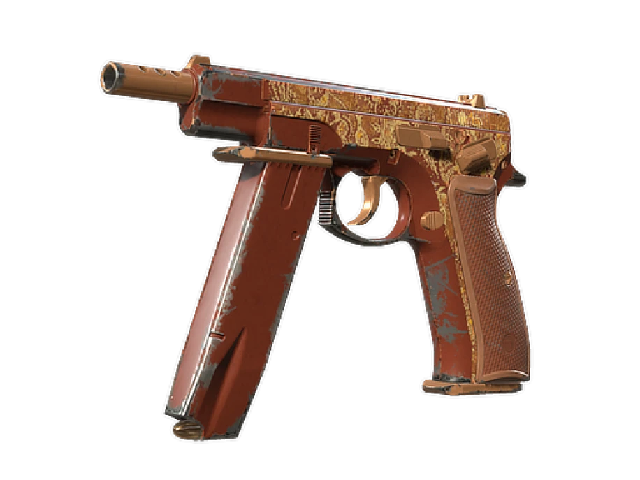 Souvenir CZ75-Auto | Honey Paisley (Well-Worn)