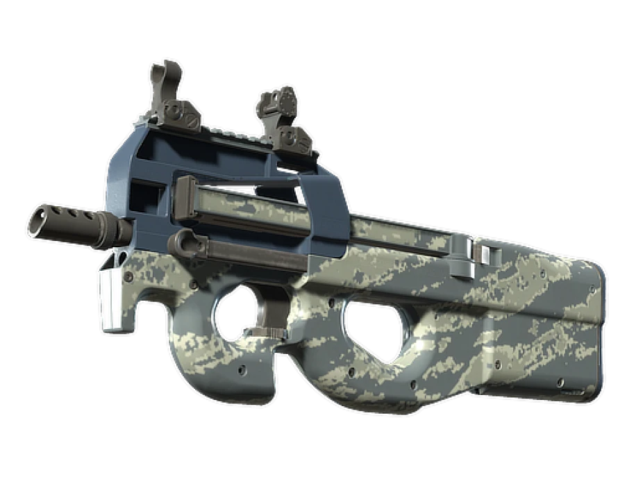 Souvenir P90 | Blue Tac (Minimal Wear)