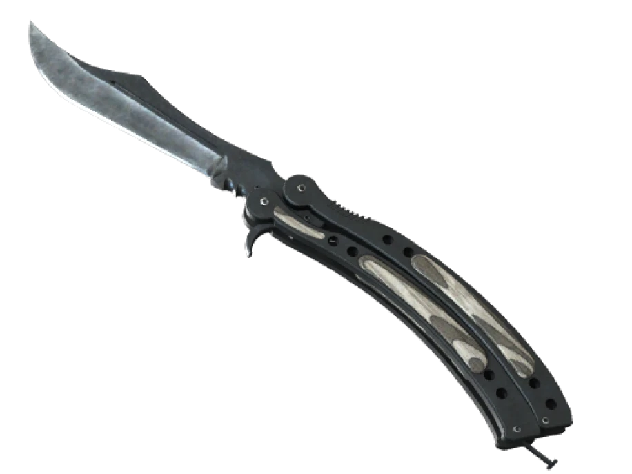 ★ Butterfly Knife | Black Laminate (Factory New)