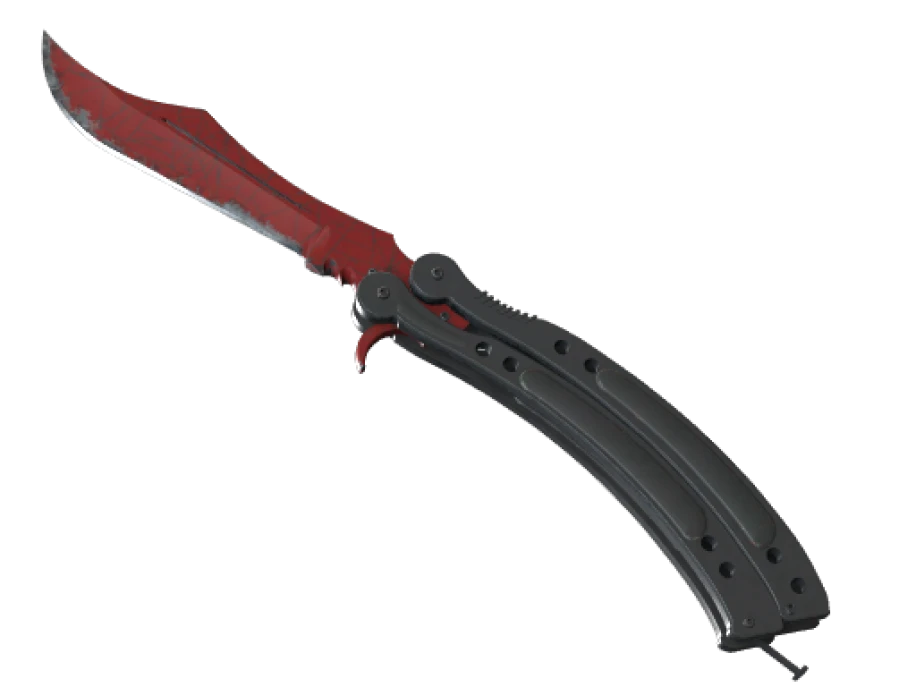 ★ StatTrak™ Butterfly Knife | Crimson Web (Well-Worn)