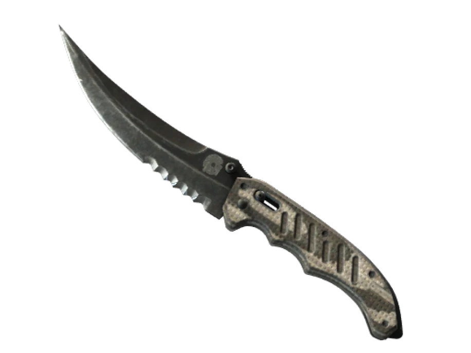 ★ StatTrak™ Flip Knife | Black Laminate (Well-Worn)